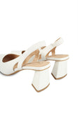 Betsy Pointed Toe Sling Back White