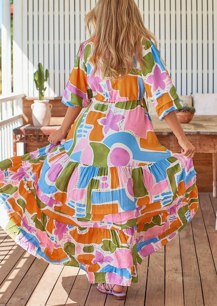 Jaase pablo print Mariana dress