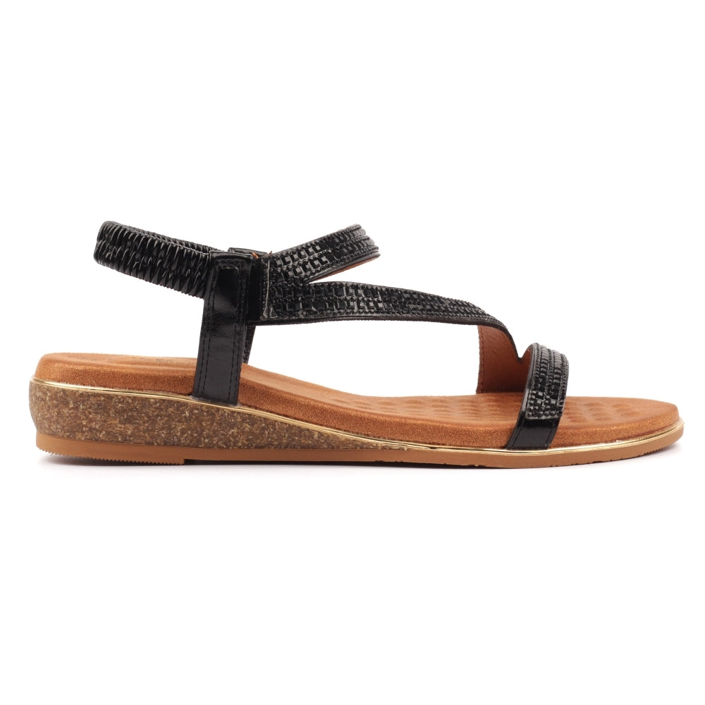 Lunar Jazmine Wide fit Sandal BLACK