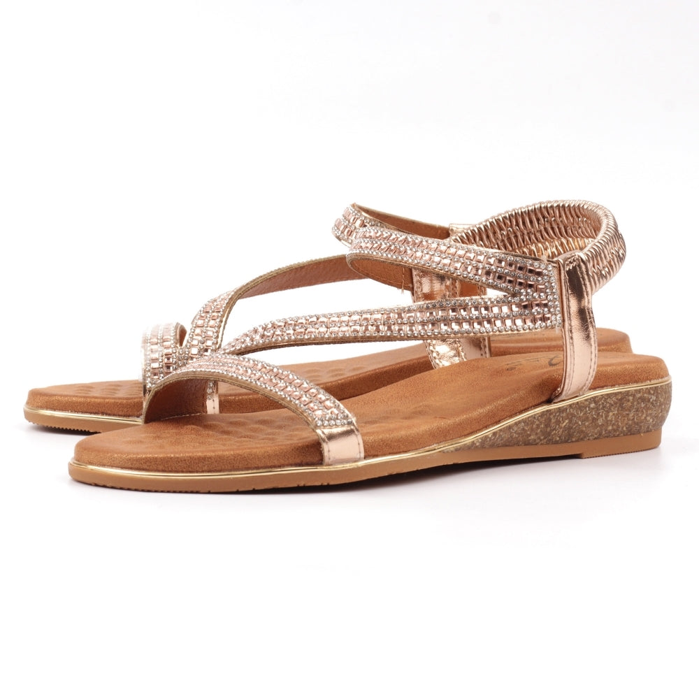 Lunar Jazmine Wide fit Sandal ROSE GOLD