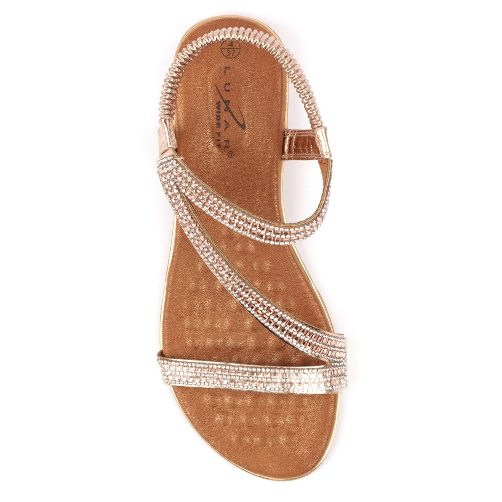 Lunar Jazmine Wide fit Sandal ROSE GOLD