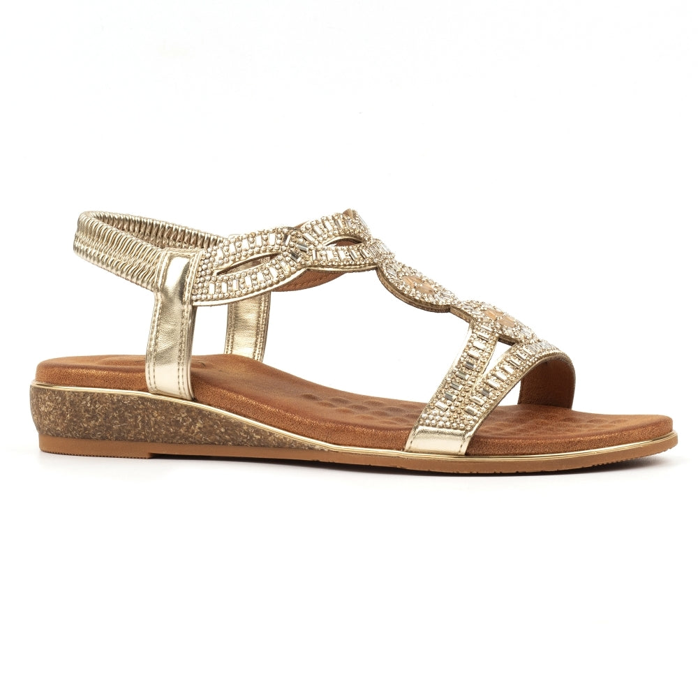Lunar Jordan Wide fit sandal GOLD