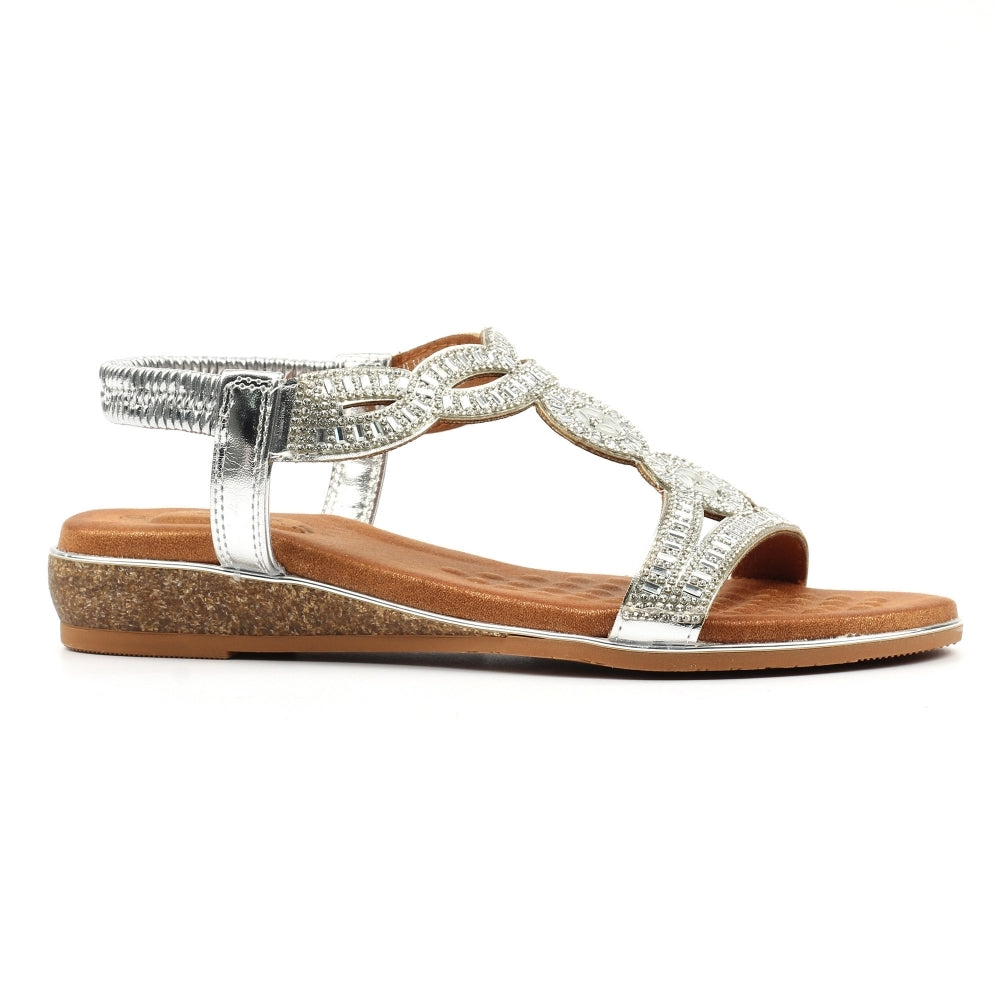 Lunar Jordan Wide fit sandal SILVER