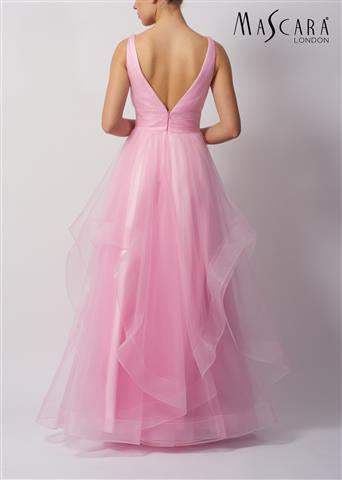 MC11207 TIERED V BACK TULLE