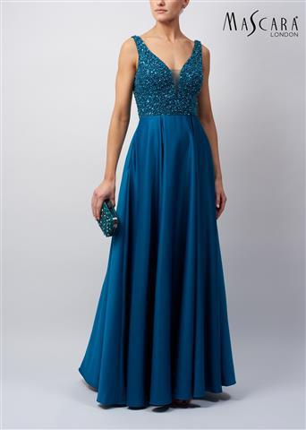 MASCARA MC120124 Beaded satin Dress