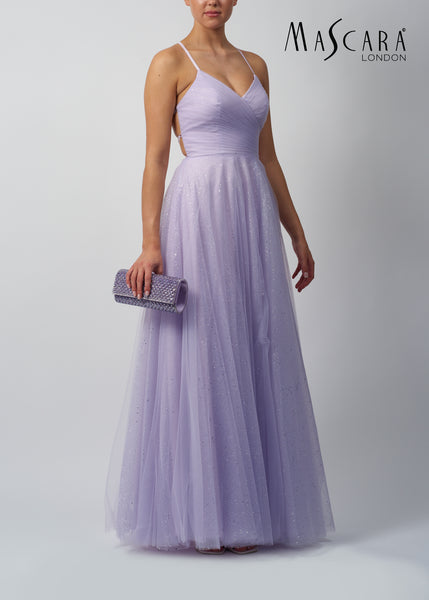 MASCARA MC122045 Tie Back tulle Lavender