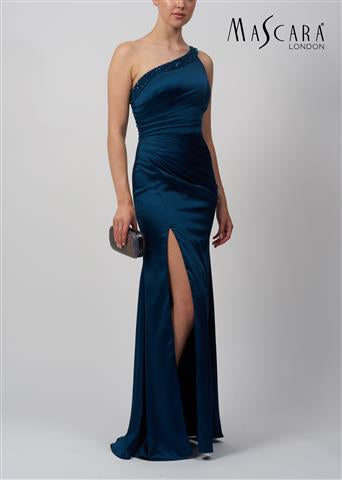 Mascara MC16311 Midnight One Shoulder Satin dress
