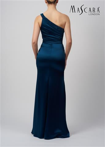 Mascara MC16311 Midnight One Shoulder Satin dress