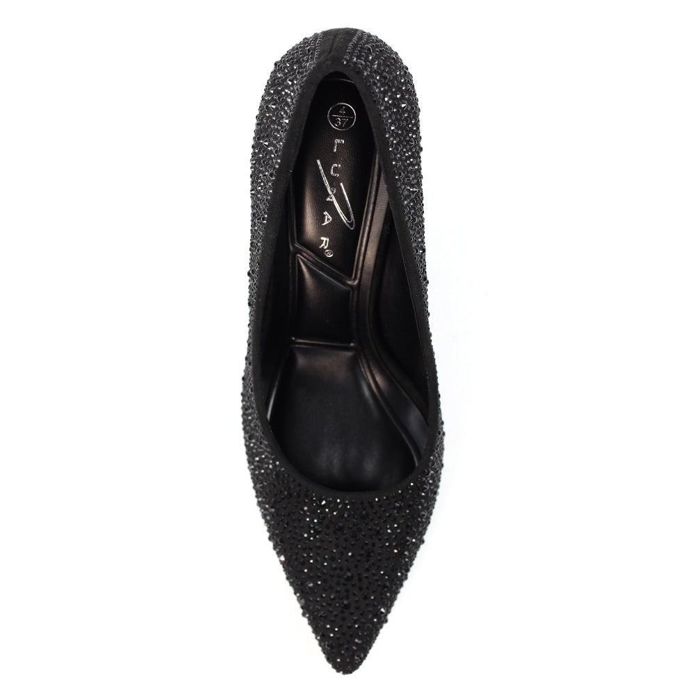 Lunar Renata black court shoes