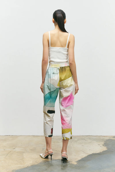 BIZE Printed Cropped Trouser