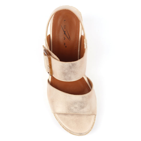 Lunar Rochester Wedge sandal GOLD