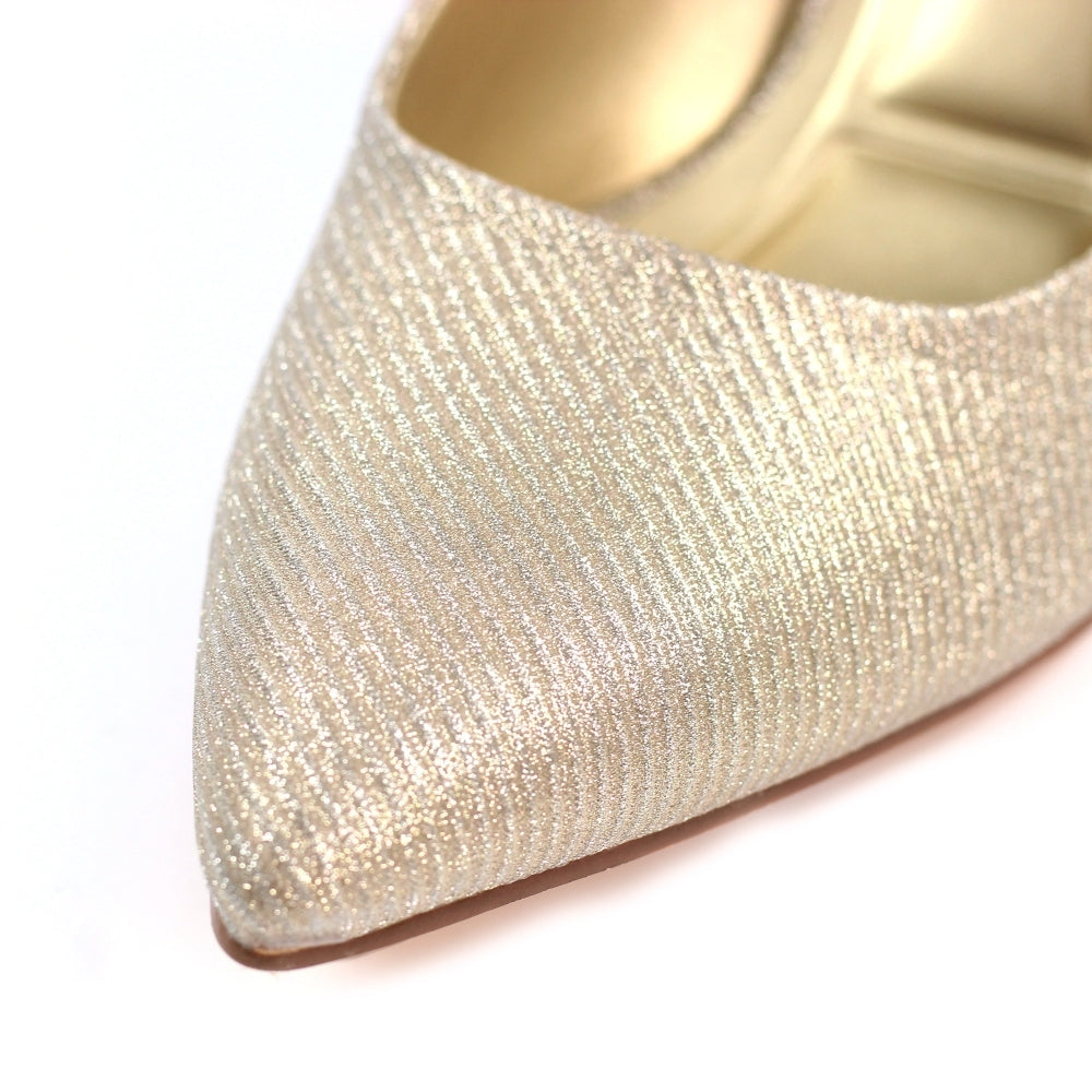 Lunar Romance Gold court shoes