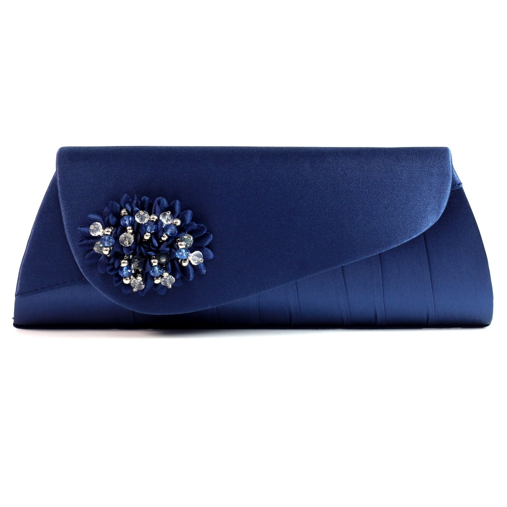 Lunar Sabrina corsage handbag Navy