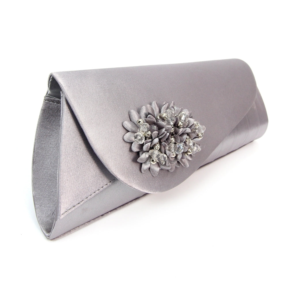 Lunar Sabrina corsage handbag Dark grey
