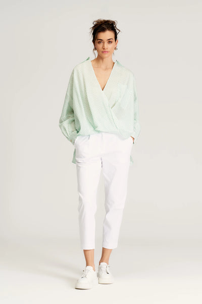 BIZE Striped Oversize Shirt