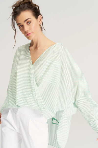 BIZE Striped Oversize Shirt