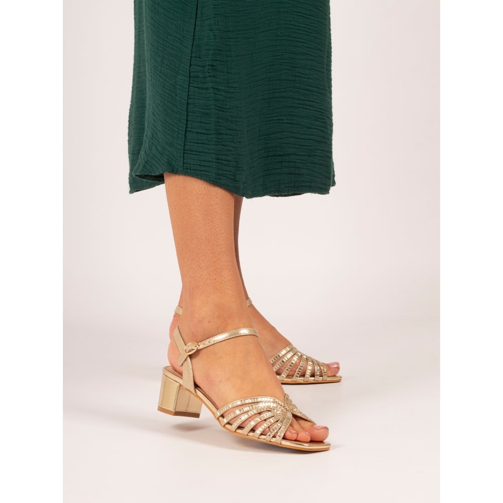 Lunar Twinkle Block heel Gold