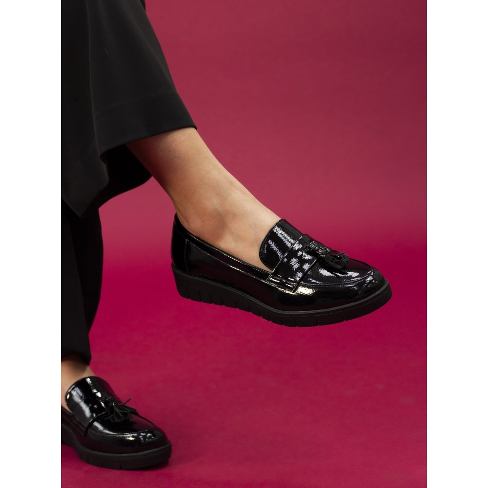 Lunar Vella Tassle shoe Black