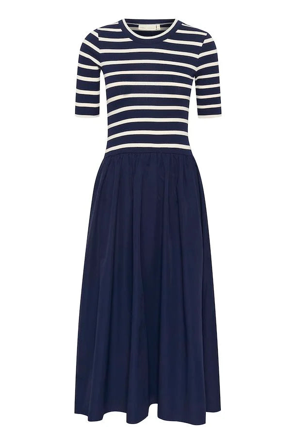 INWEAR Dagnama Dress Midnight Stripe