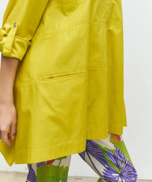 BIZE Stitch Line Detail Cotton Shirt