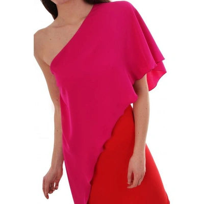 Kevan Jon Stiles One Shoulder Dress Long