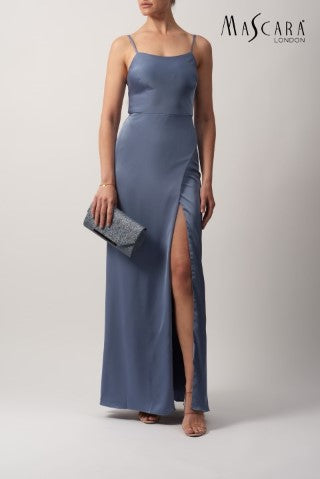 Mascara MC192030 Satin slip dress with split