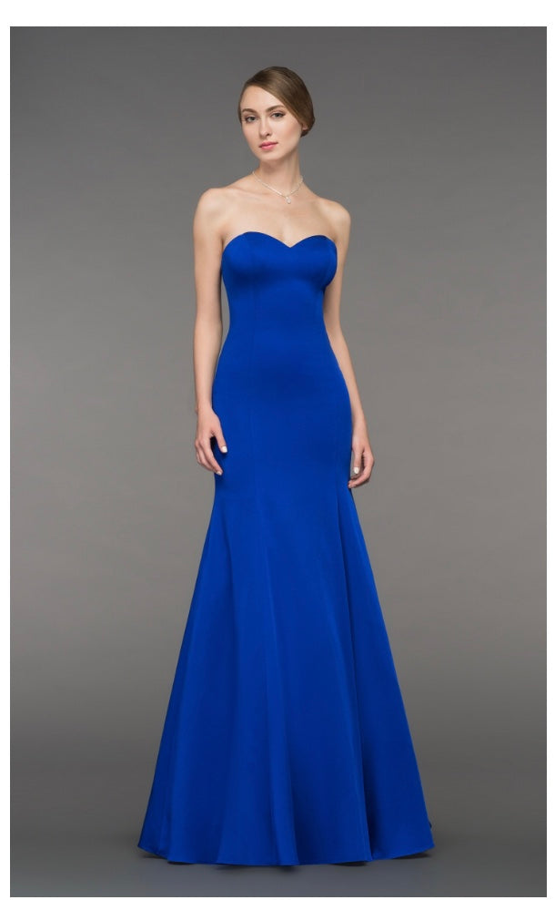 Gino Cerruti 2781D Strapless Dress Royal Blue
