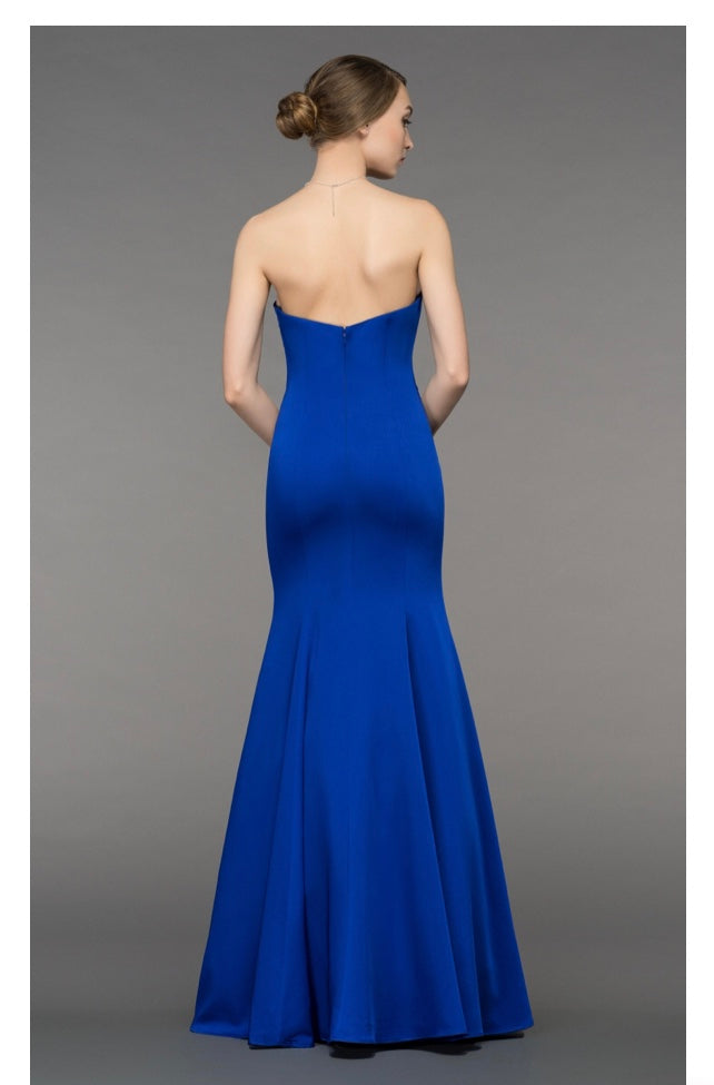Gino Cerruti 2781D Strapless Dress Royal Blue