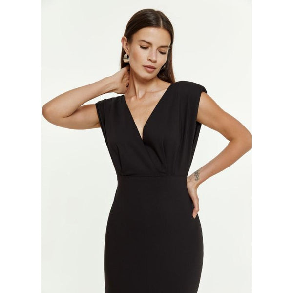 ACCESS FASHION SALE W2-3349 PENCIL V NECK DRESS