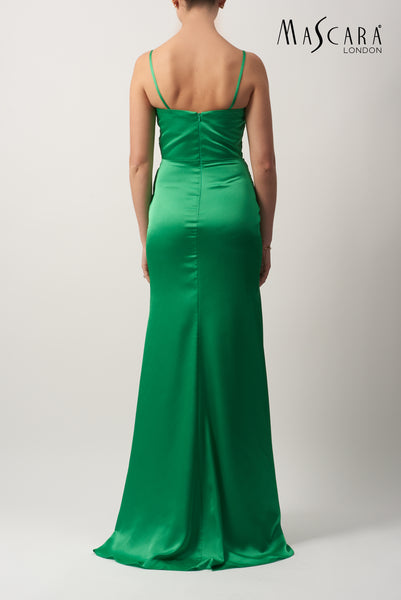 Mascara MC192016 Satin Rouched Green