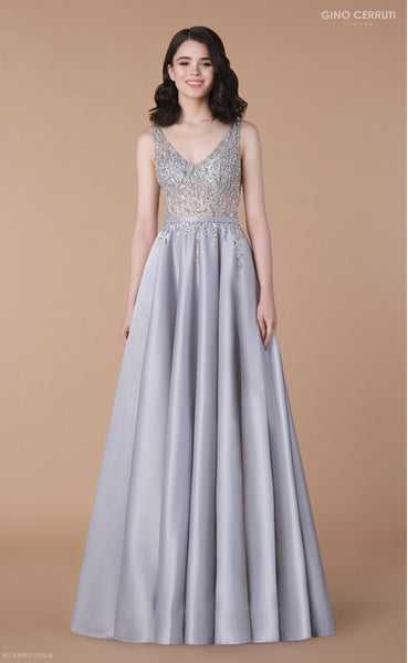 Gino Cerruti, Long Dress, Silver