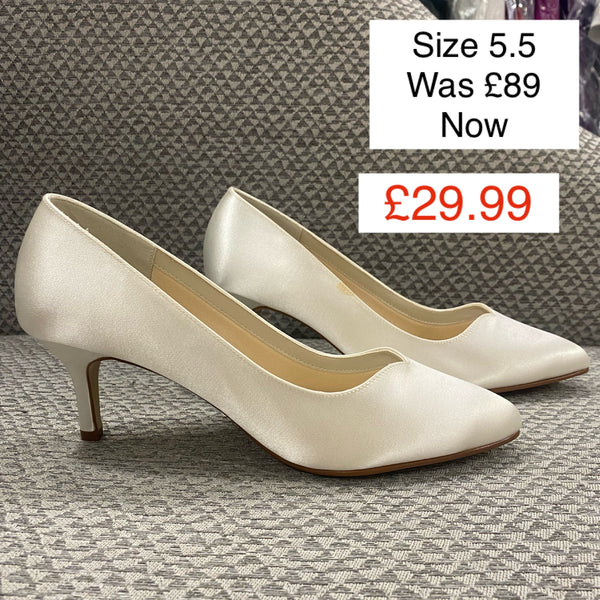 Rainbow Club Ivory Kitten Heel Shoes