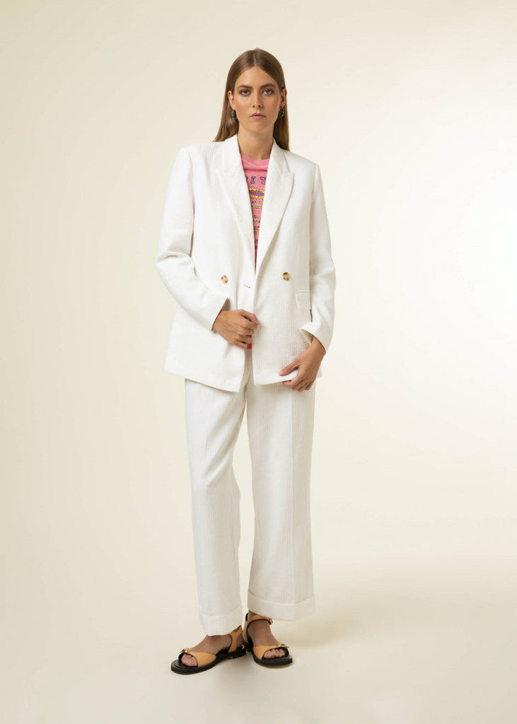 FRNCH Garance blazer white