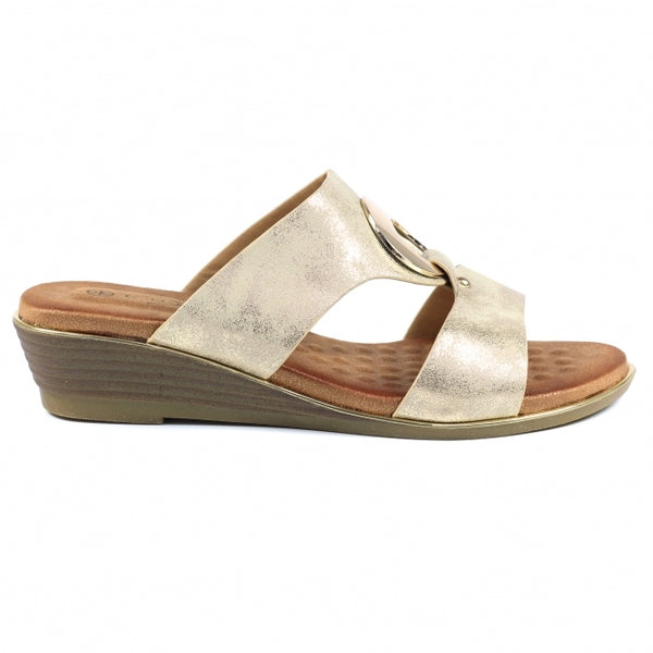Lunar Manby sandal gold