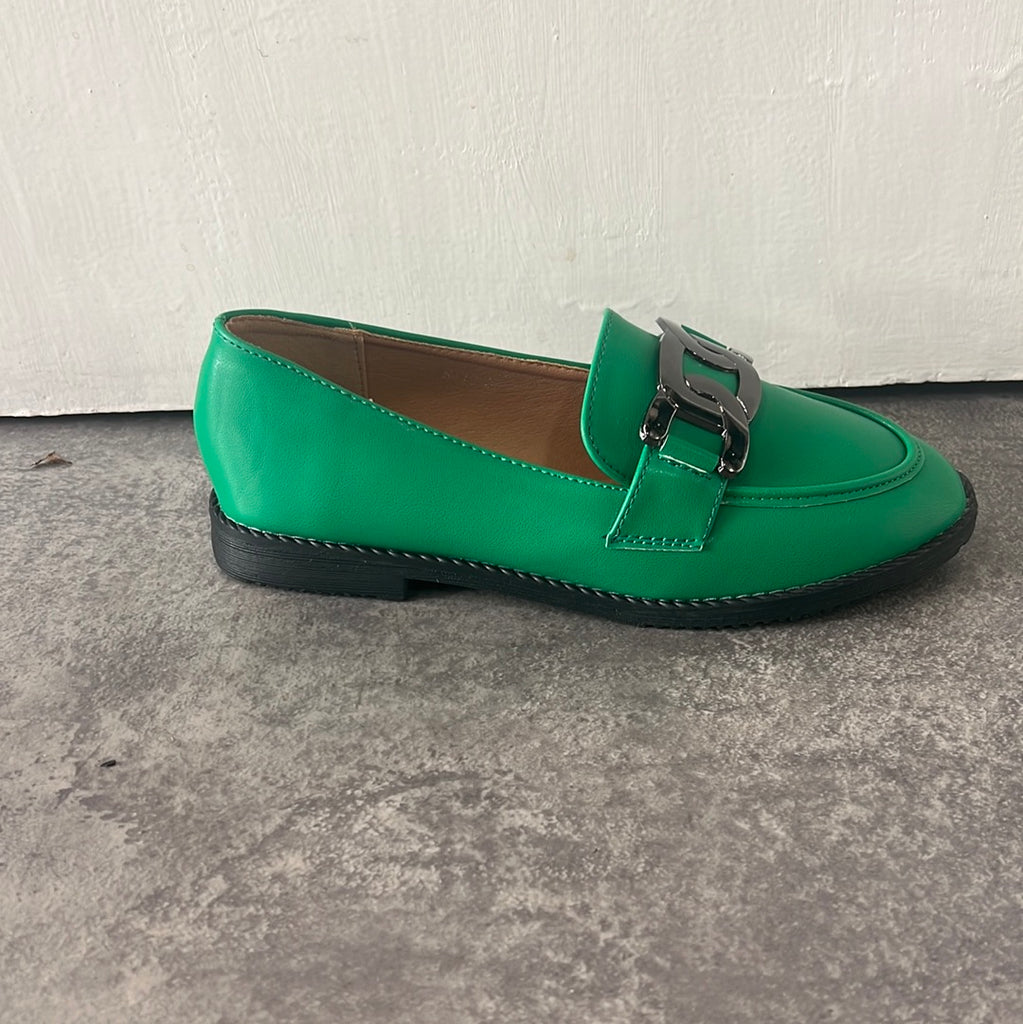 Buckle loafer  green