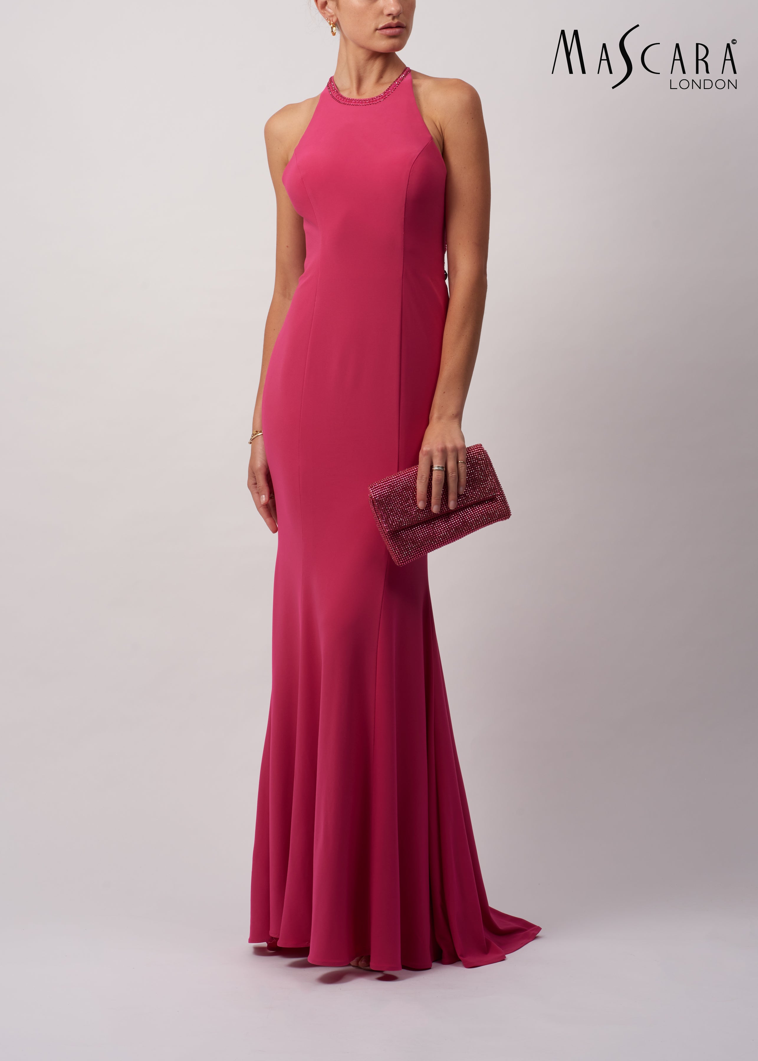 Mascara MC181360G hot pink Long Dress