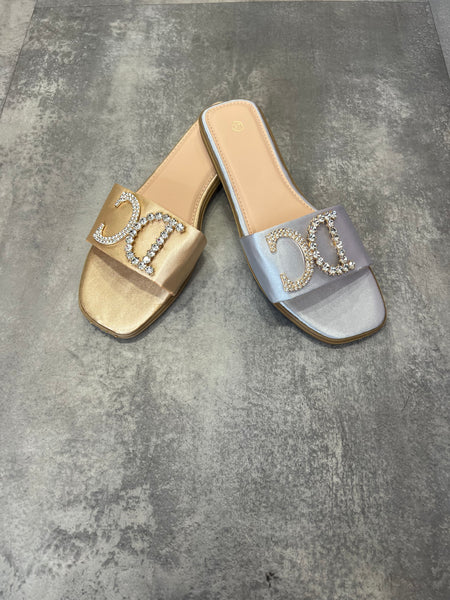 DC  diamanté  flip flop