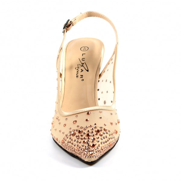 Lunar Arabella slingback shoe champagne