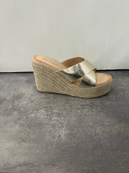 Ideal espadrille wedge Gold