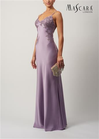 Mascara MC192046 slip satin dress Lavander