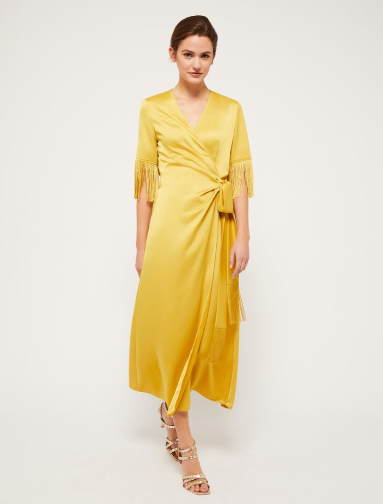 Pennyblack Neon tassel sleeve dress Black