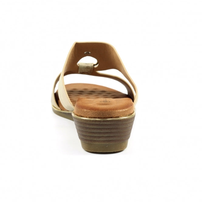 Lunar Manby sandal gold