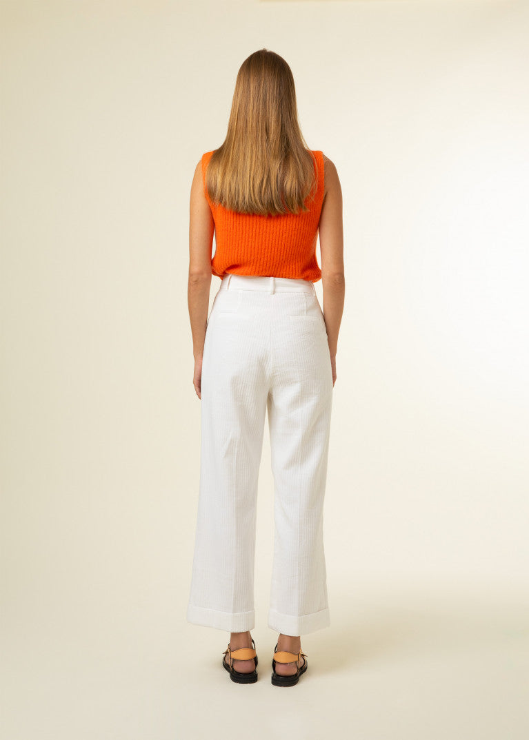 FRNCH Palmier trouser white