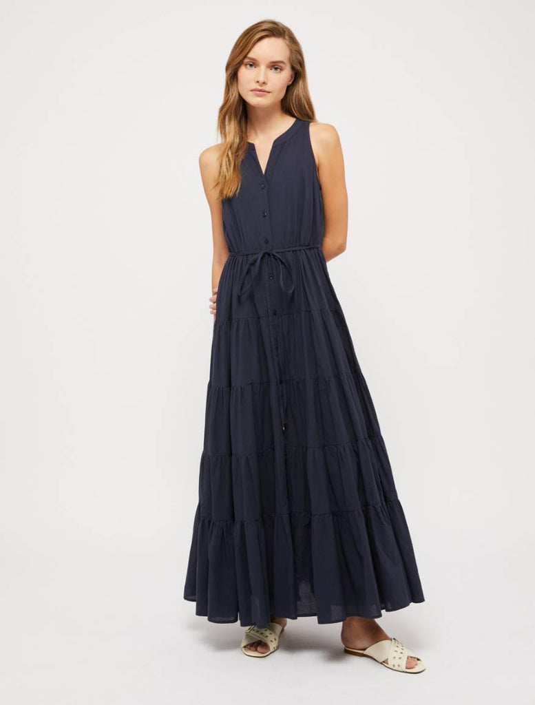 Pennyblack Apparire flounce dress coral