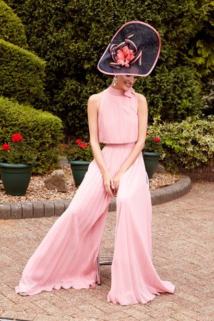 VENI INFANTINO 29805b Pleated Chiffon jumpsuit