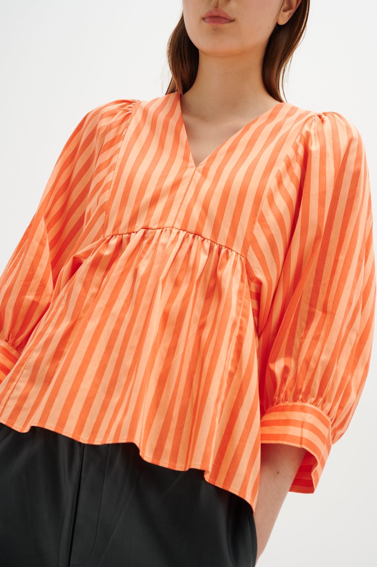 Inwear DeixIW Blouse cantaloupe stripe