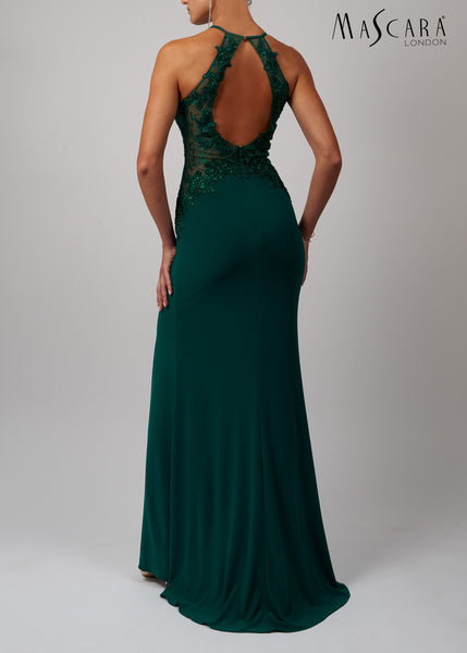 Mascara Mc112939 Red keyhole dress