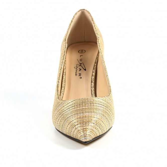 Lunar Natalia court shoe gold
