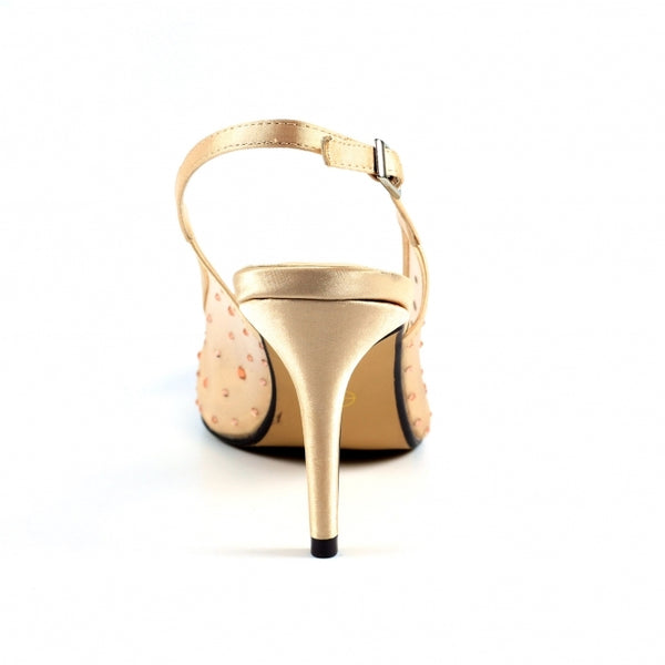 Lunar Arabella slingback shoe champagne