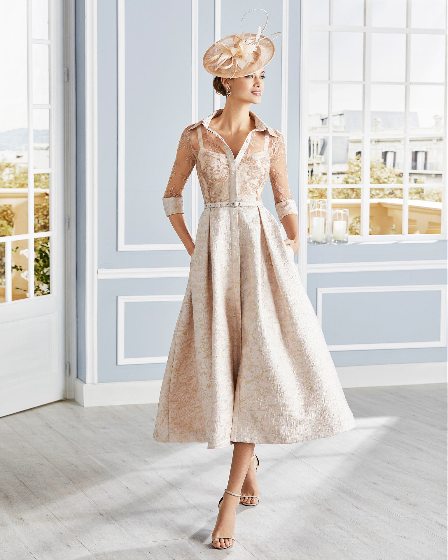 COUTURE CLUB G175 SHIRT DRESS PINK